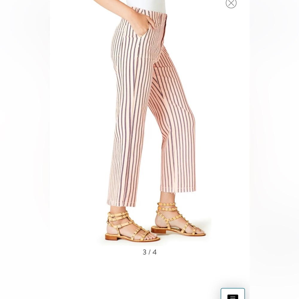 Sam Edelman the Chelsea Lindi Stripe Wide Leg Pants A